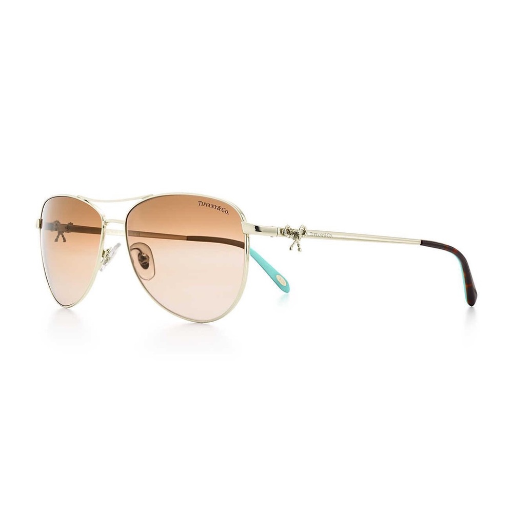 Tiffany & Co. Twist Aviator Bow Sunglasses